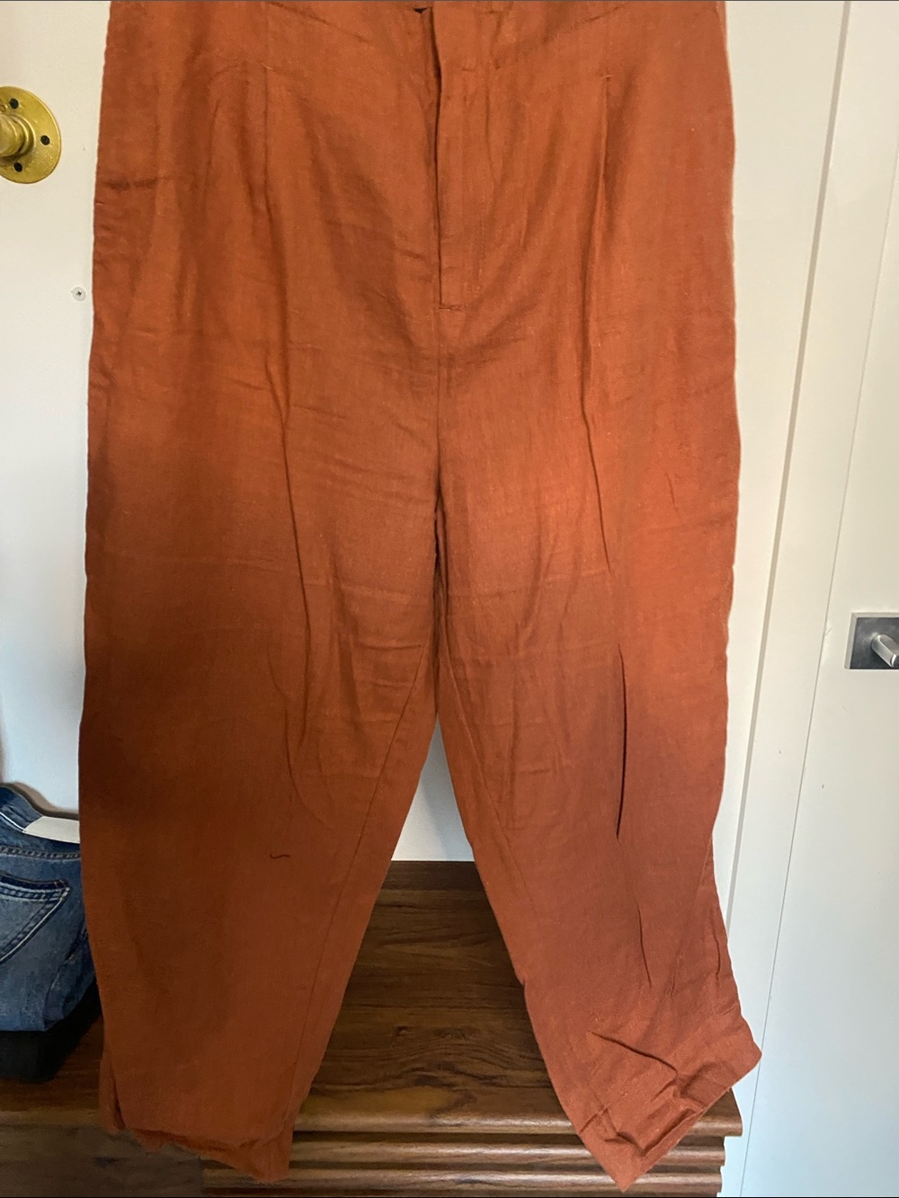 Simons Rust Orange Linen-Blend Jacket - Picture 17 of 17